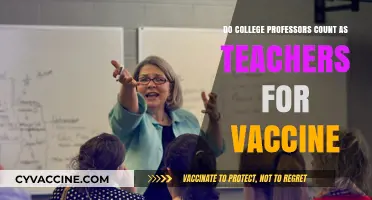 College Professors: Eligible for Teacher Vaccine Priority?