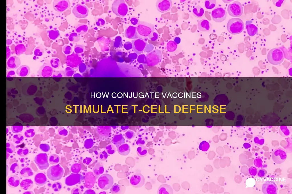 do conjugate vaccines have a t cell mediated response
