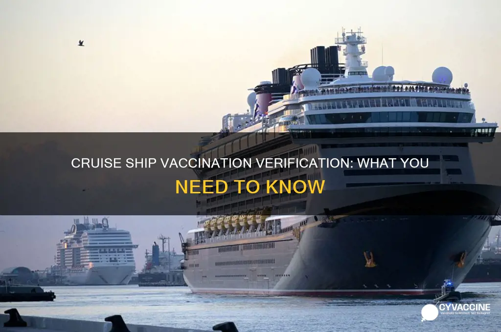 do cruise ships verify if vaccinated