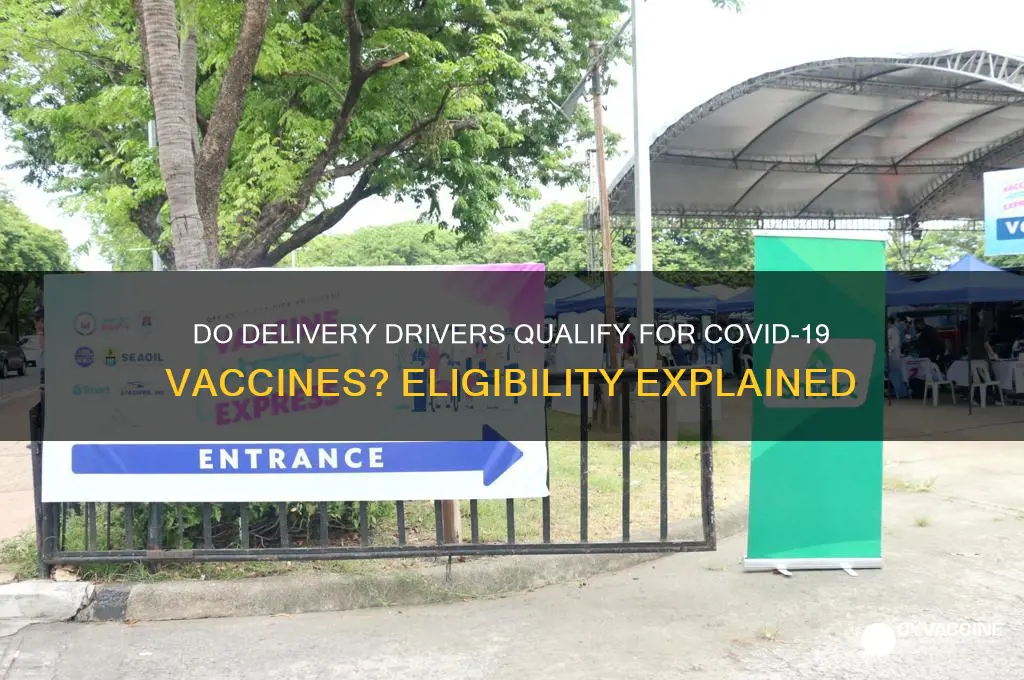 do delivery drivers qualify for vaccine