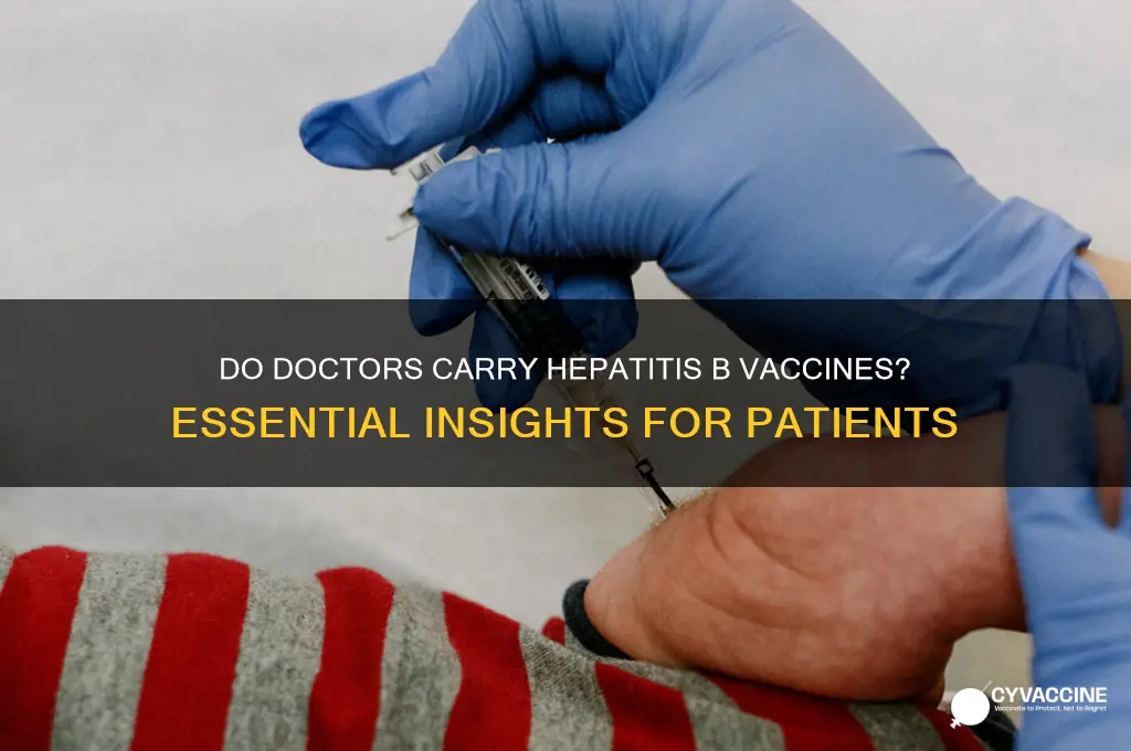 do doctors carried hep b vaccine