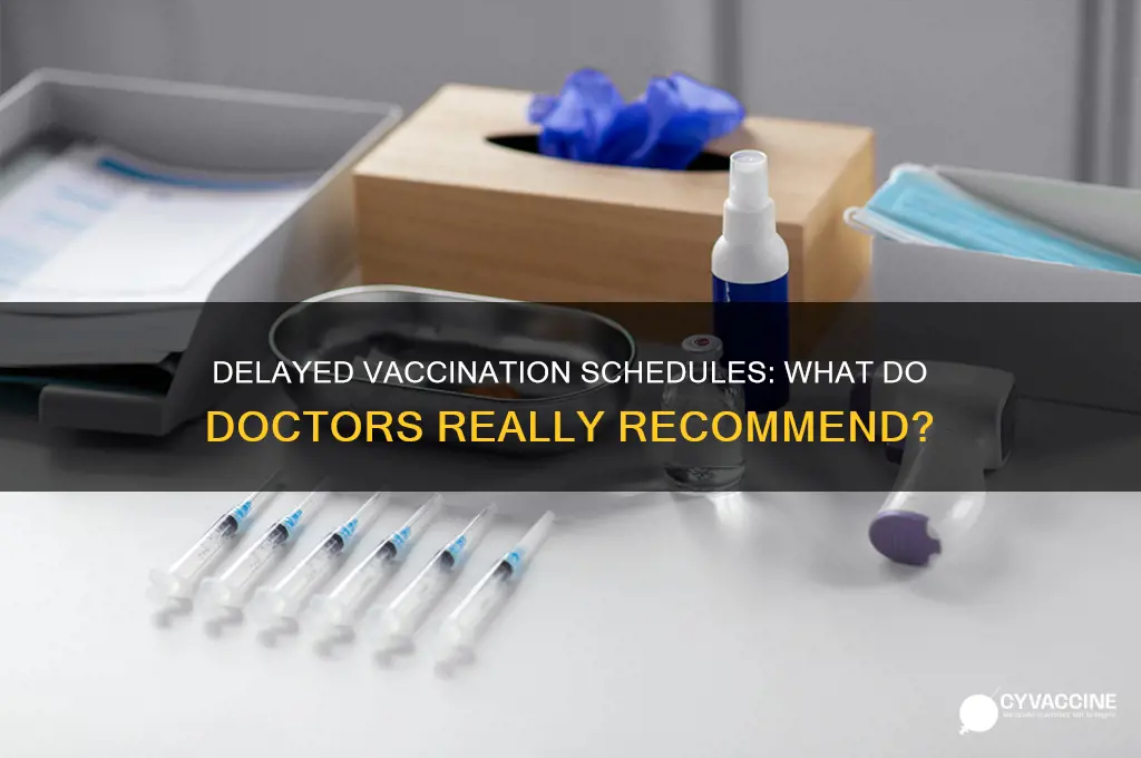 do doctors recommend delayed vaccination schedule