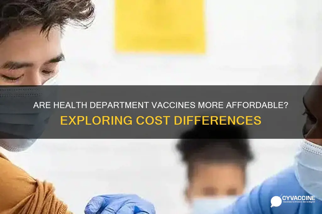 do health departments have cheaper vaccines