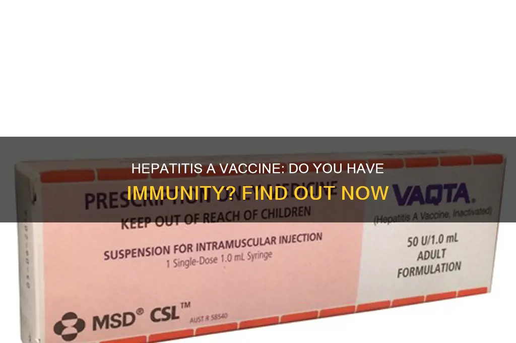 do i have hepatitis a vaccine