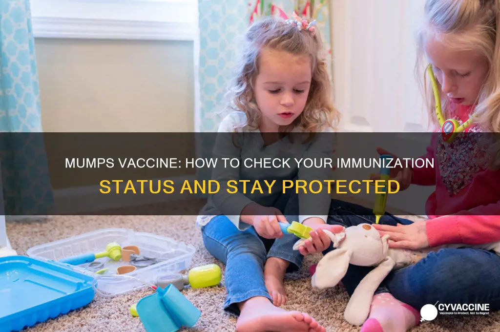 do i have the mumps vaccine