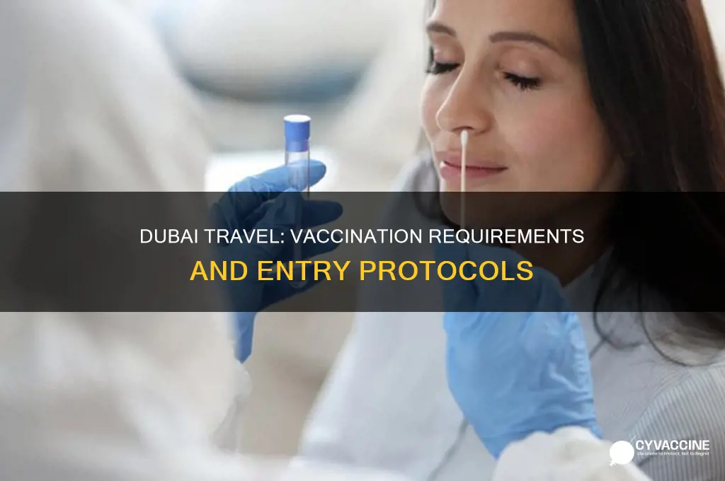 do i have to be vaccinated to enter dubai