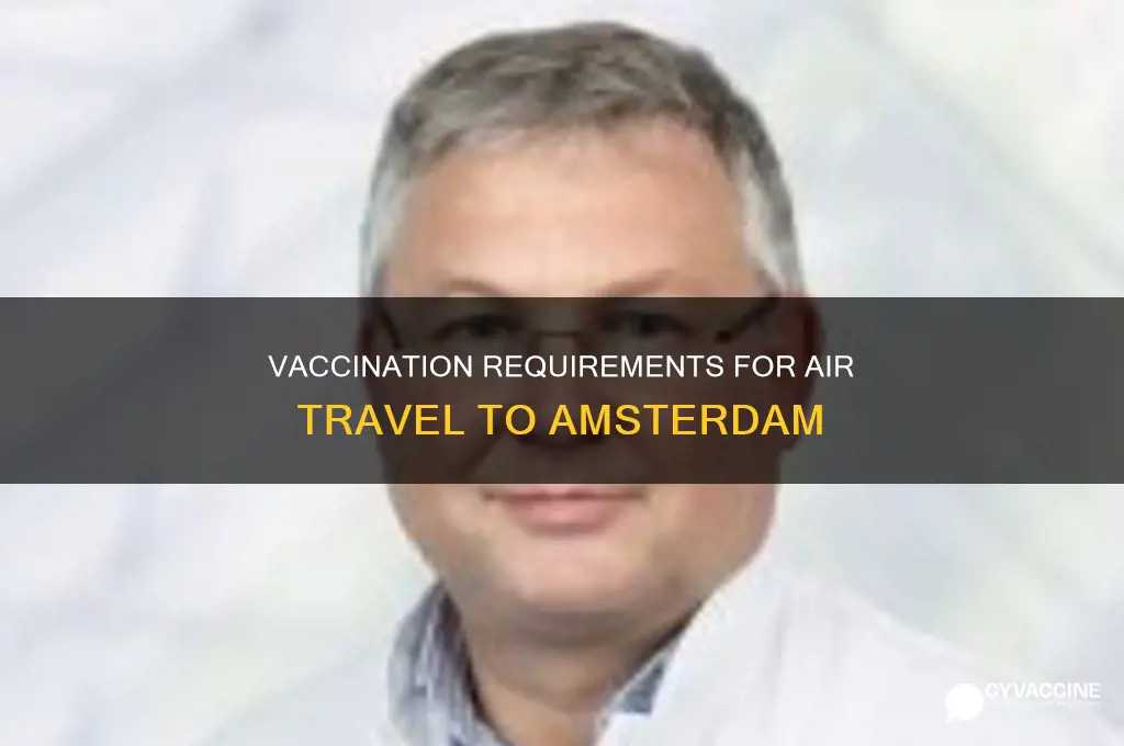 do i have to be vaccinated to fly to amsterdam
