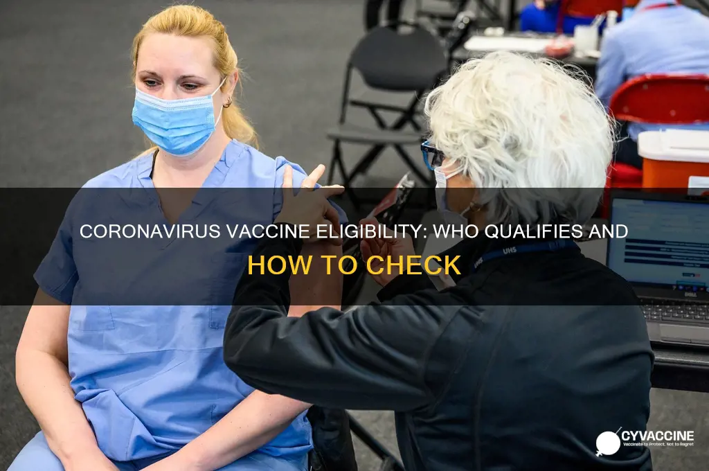 do i qualify for coronavirus vaccine
