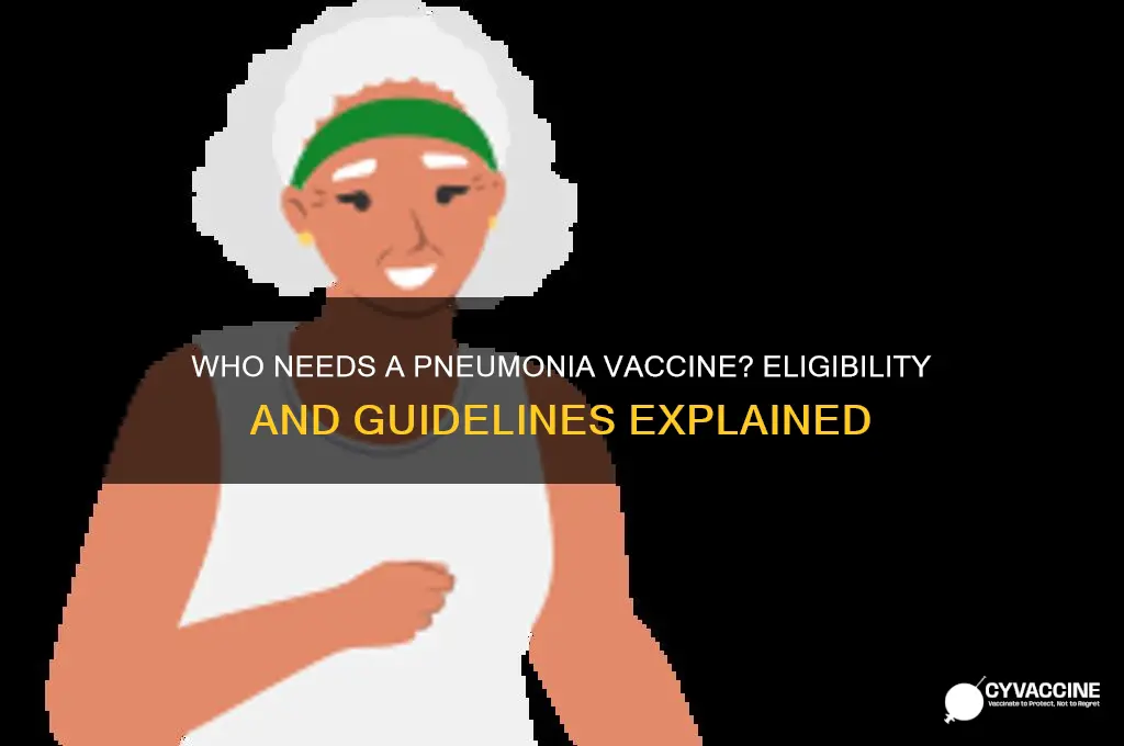 do i qualify for pneumonia vaccine