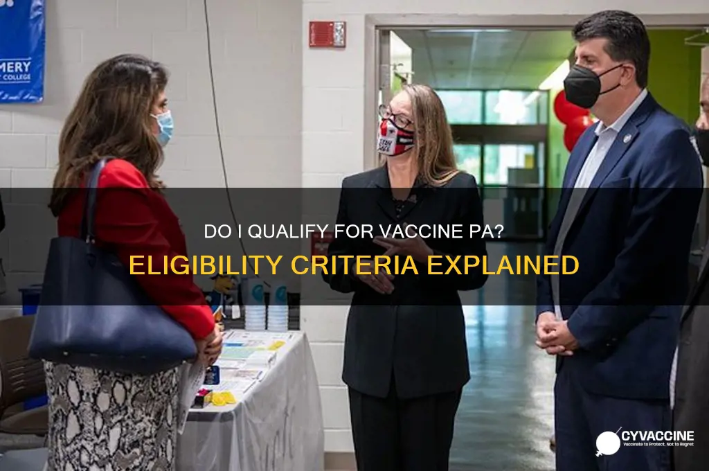 do i qualify for vaccine pa
