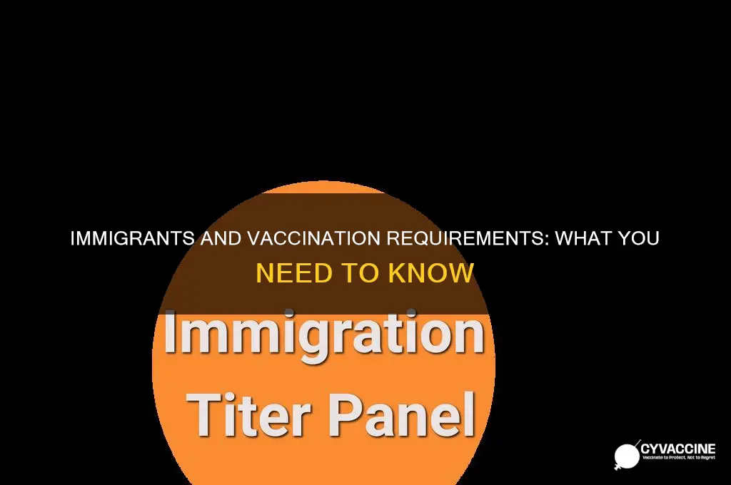 do immigrants have to be vaccinated