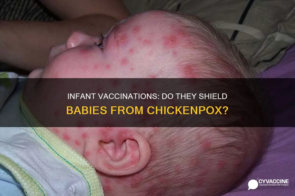 do infant vaccinations protect from chickenpox