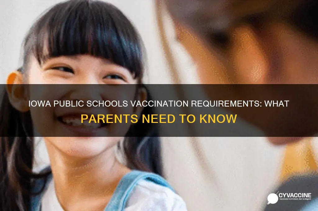 do iowa public schools requre vaccinations
