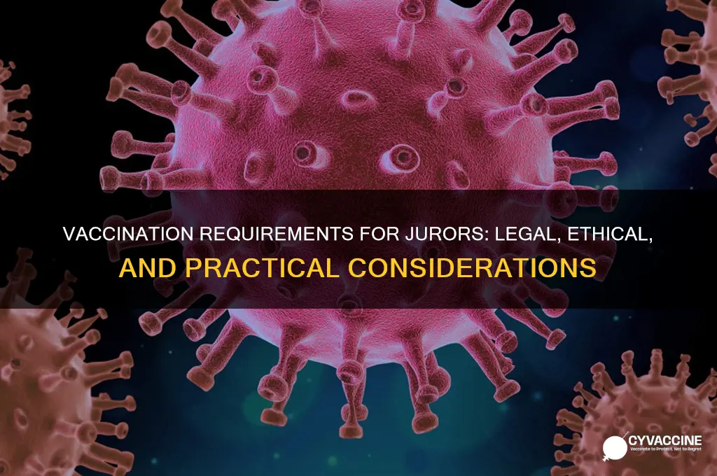 do jurors have to be vaccinated