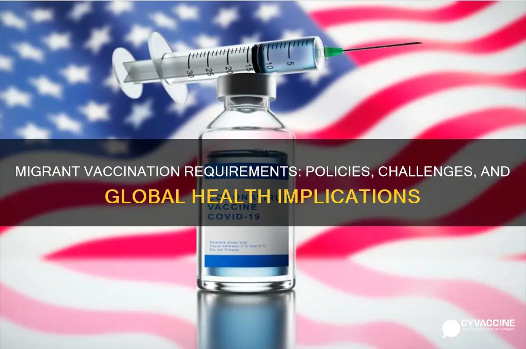 do migrants have to be vaccinated