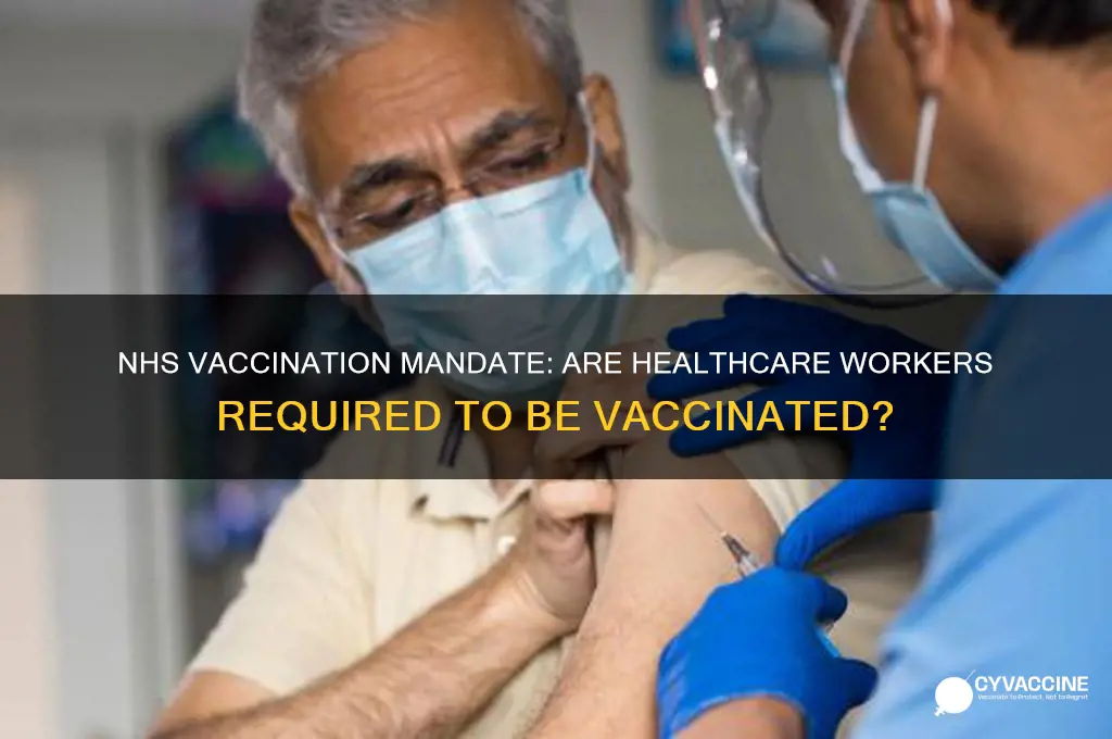 do nhs have to be vaccinated