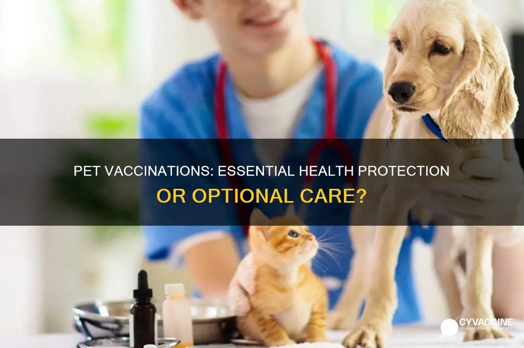 do pets have to be vaccinated