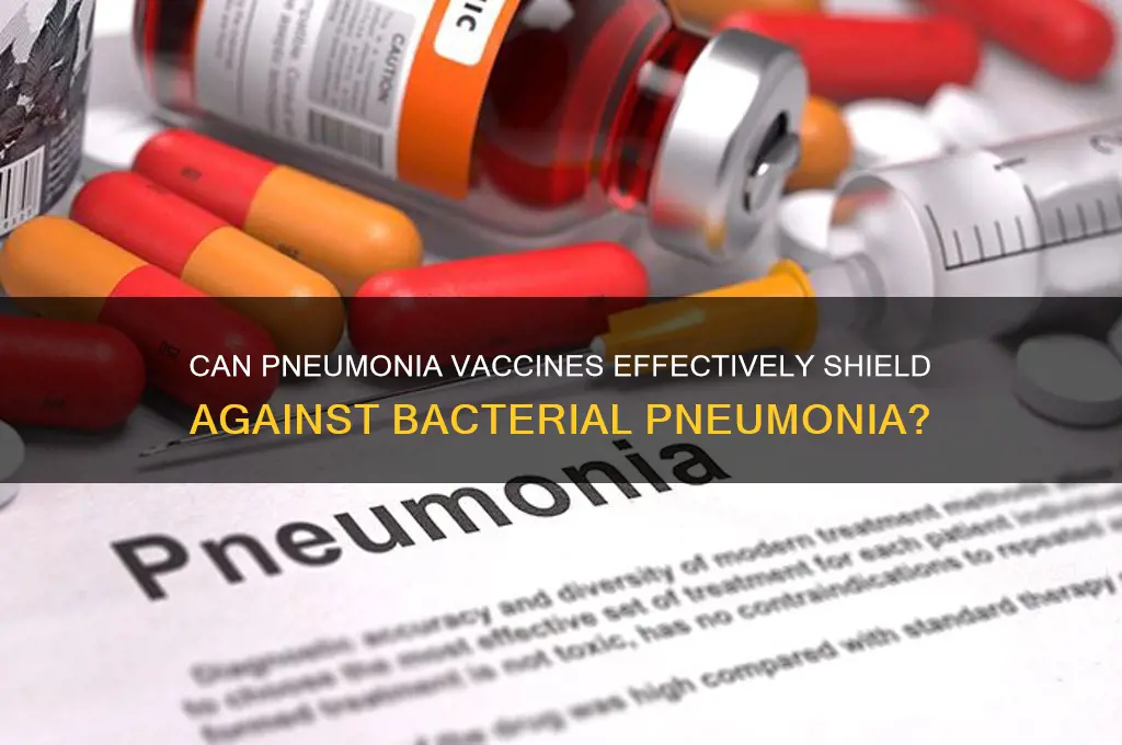 do pneuminia vaccines prevent bacterial pneumonia