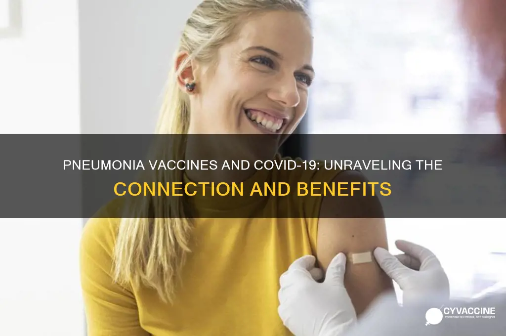 do pneumonia vaccines help with coronavirus