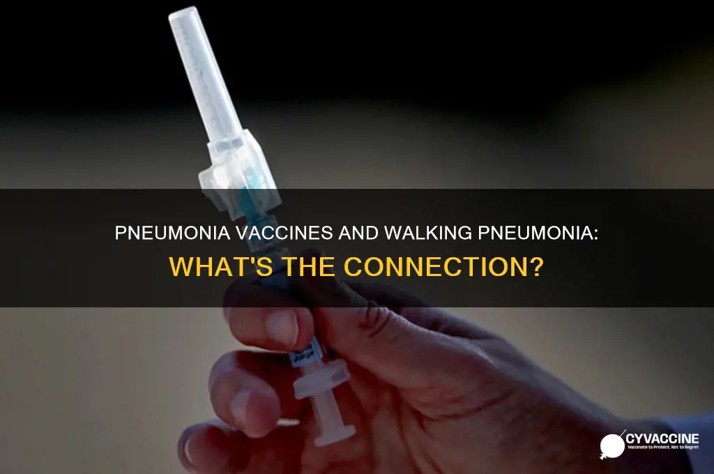 do pneumonia vaccines protect against walking
