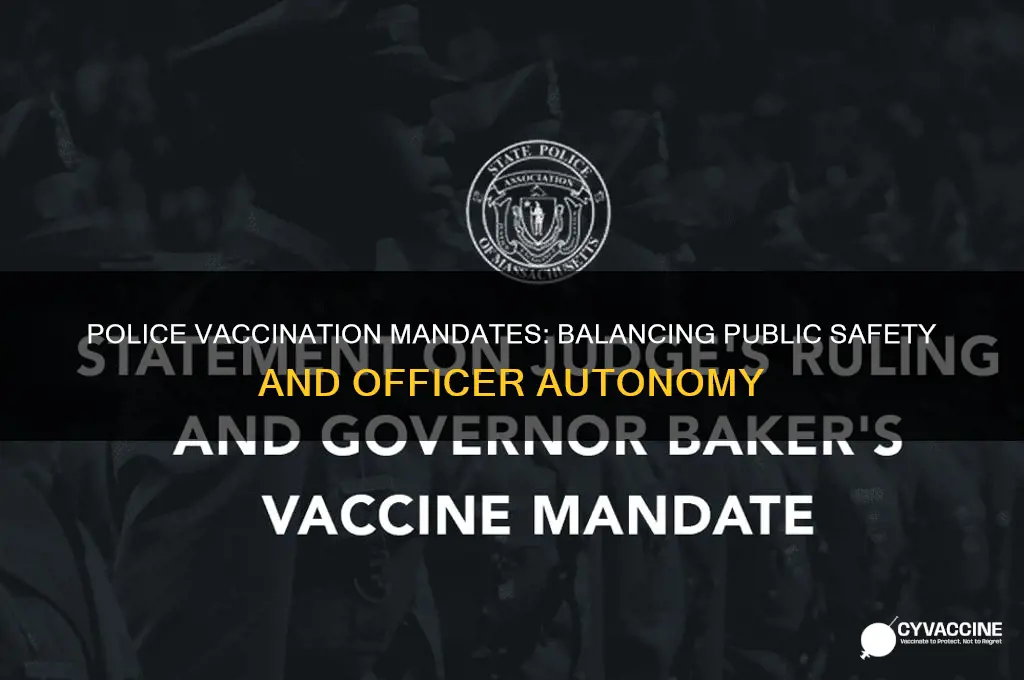 do police have to be vaccinated