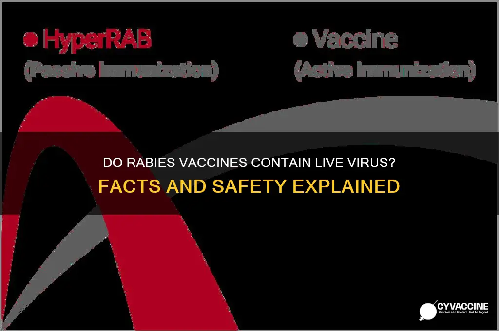 do rabies vaccination have live rabies