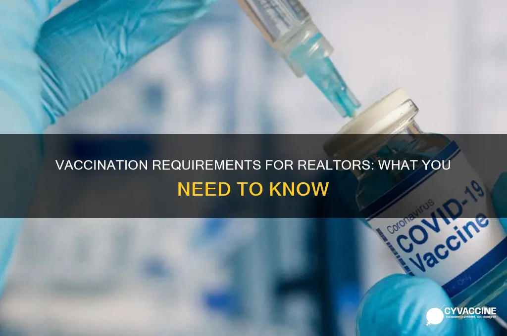 do realtors have to be vaccinated