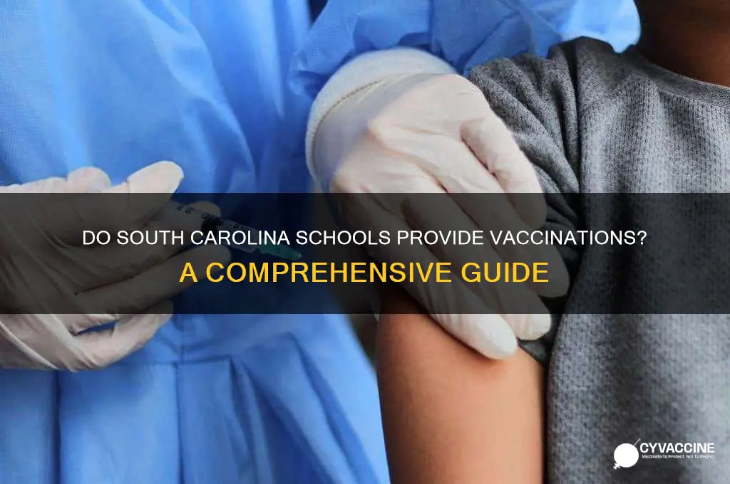 do schools in sc offer vaccinations