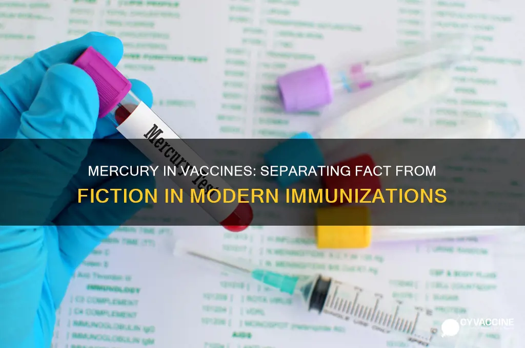 do some vaccines still contain mercury
