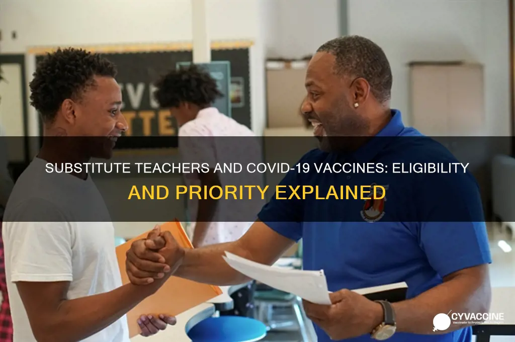 do substitute teachers qualify for vaccine