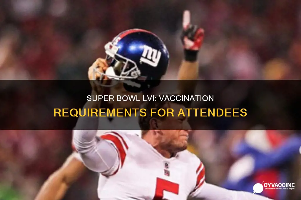 do super bowl attendees have to be vaccinated