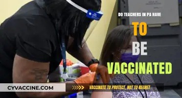 PA Teachers: Vaccination Requirements and Exemptions