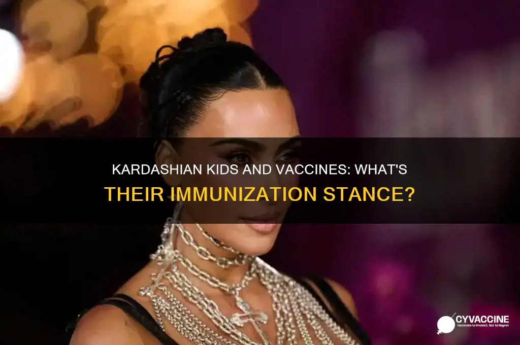 do the kardashians vaccinate their kids