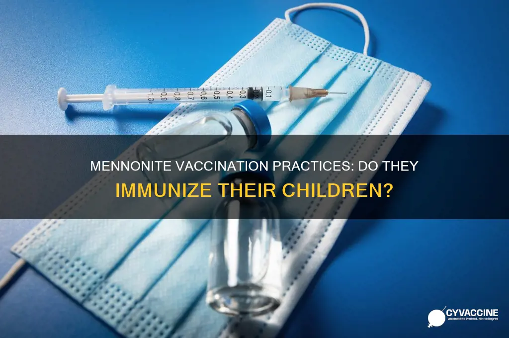 do the mennonites vaccinate their children