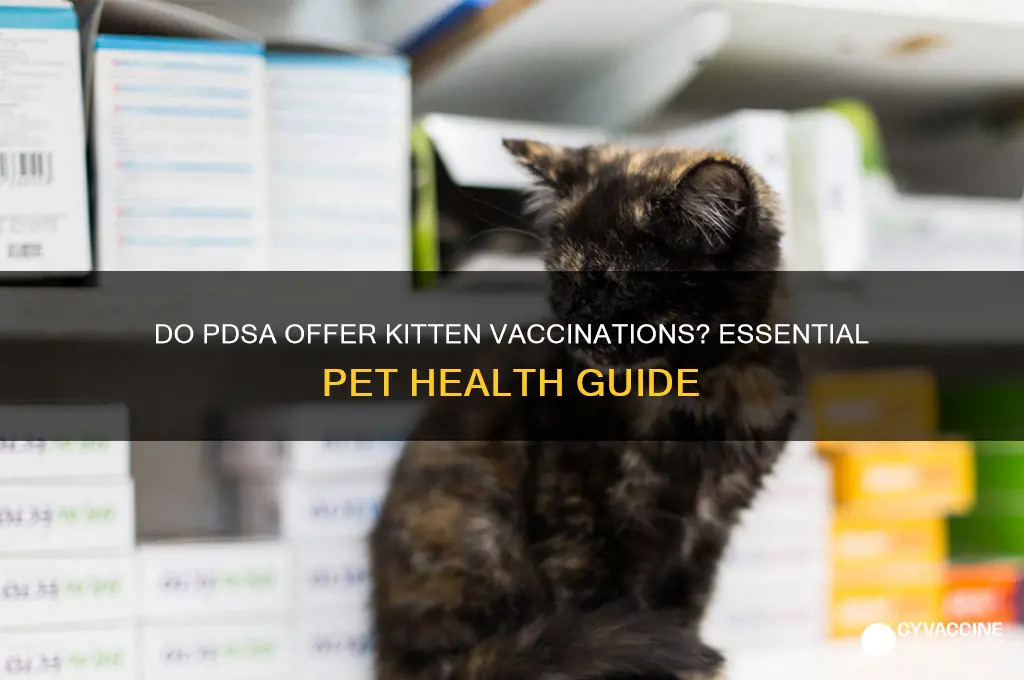 do the pdsa do kitten vaccinations