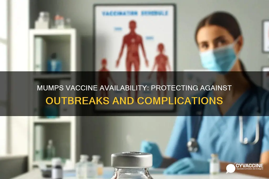 do they have a mumps vaccine
