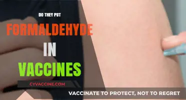 Formaldehyde in Vaccines: Separating Fact from Fiction and Misconceptions