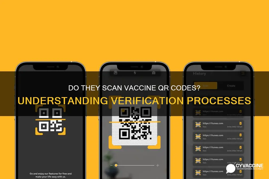 do they scan vaccine qr code