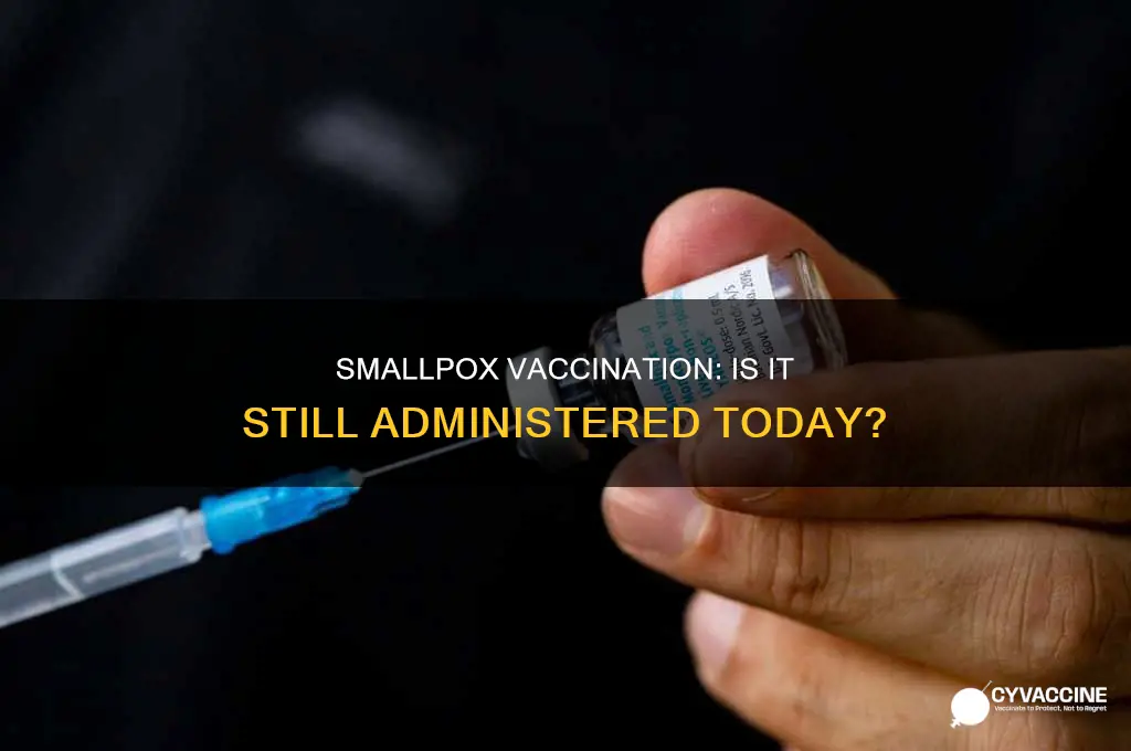 do they still vaccinate against smallpox