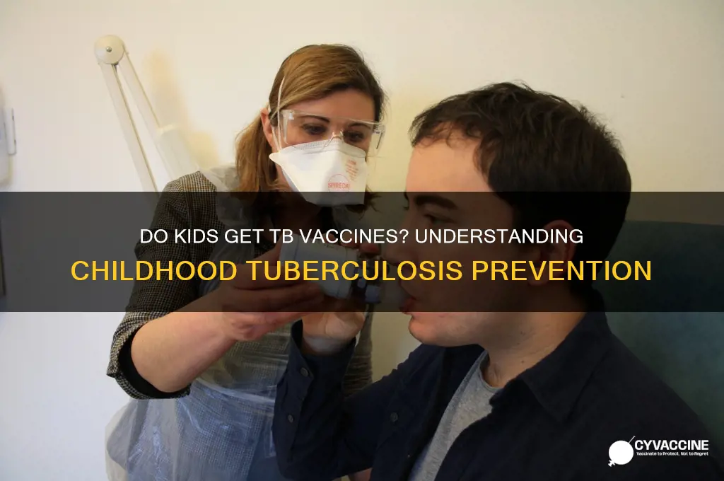 do they vaccinate kids for tb