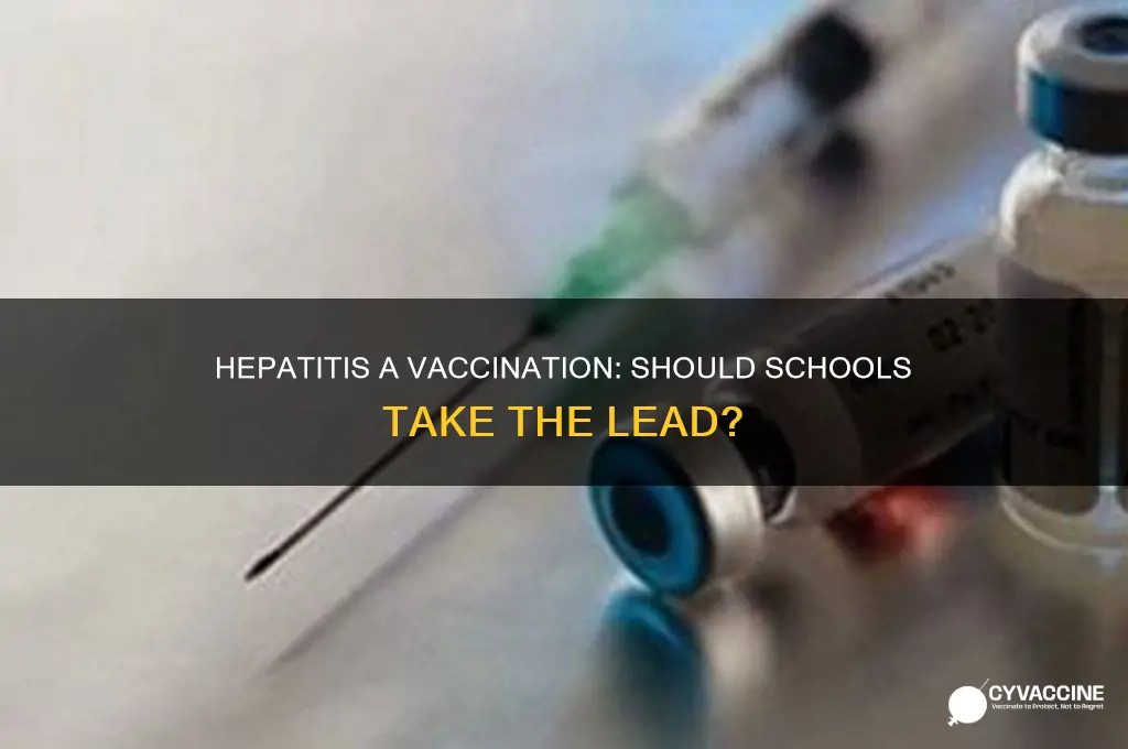 do they vaccine for hepatitis a in school