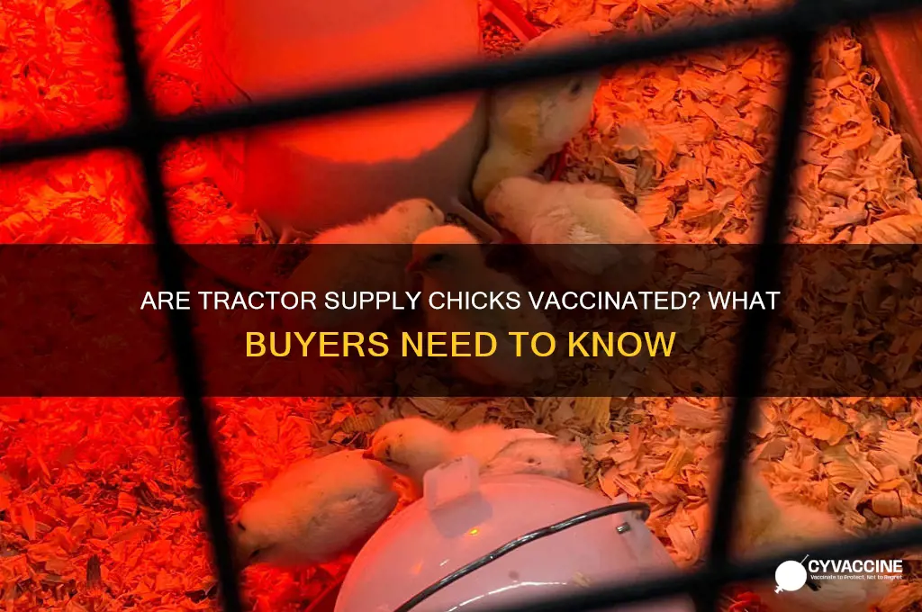 do tractor supply chicks come vaccinated
