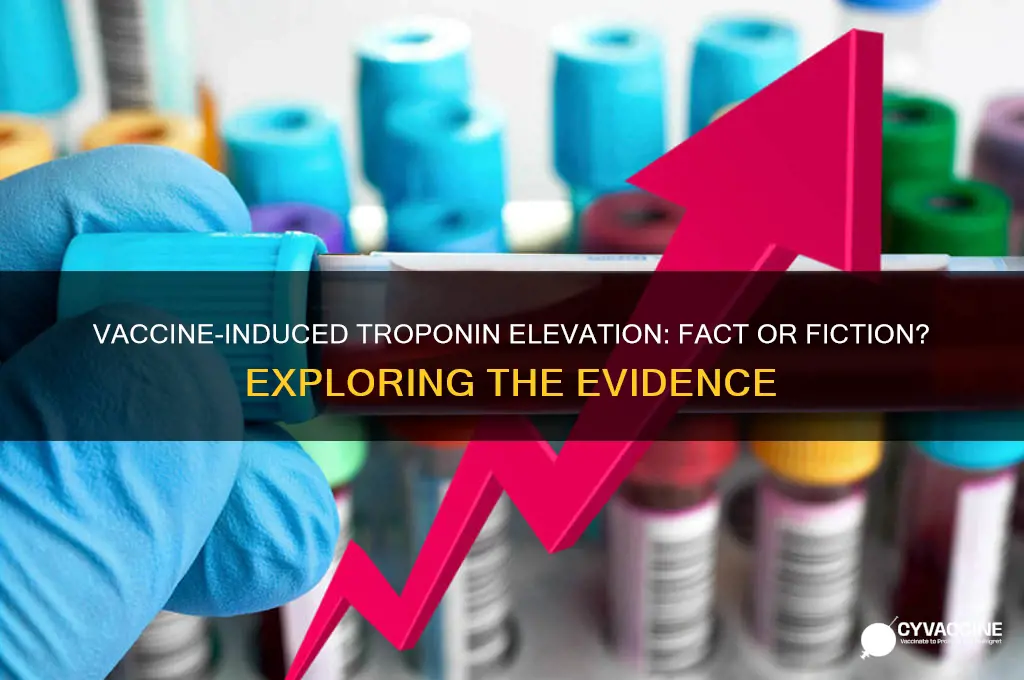 do troponin levels increase after vaccine