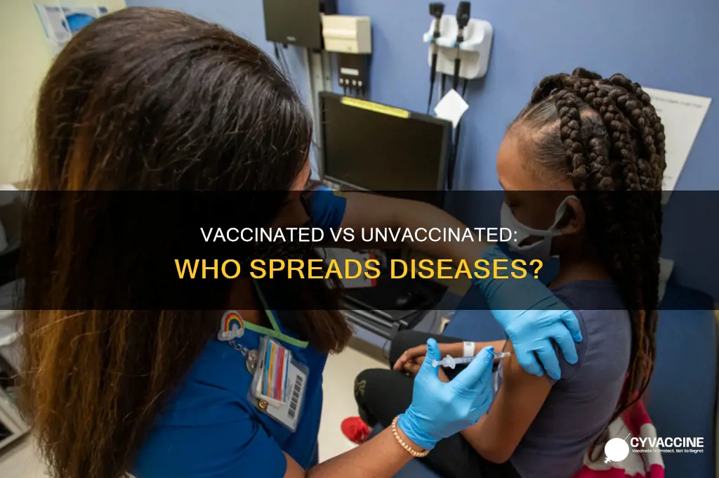 do unvaccinated children catch disease from vaccinated children