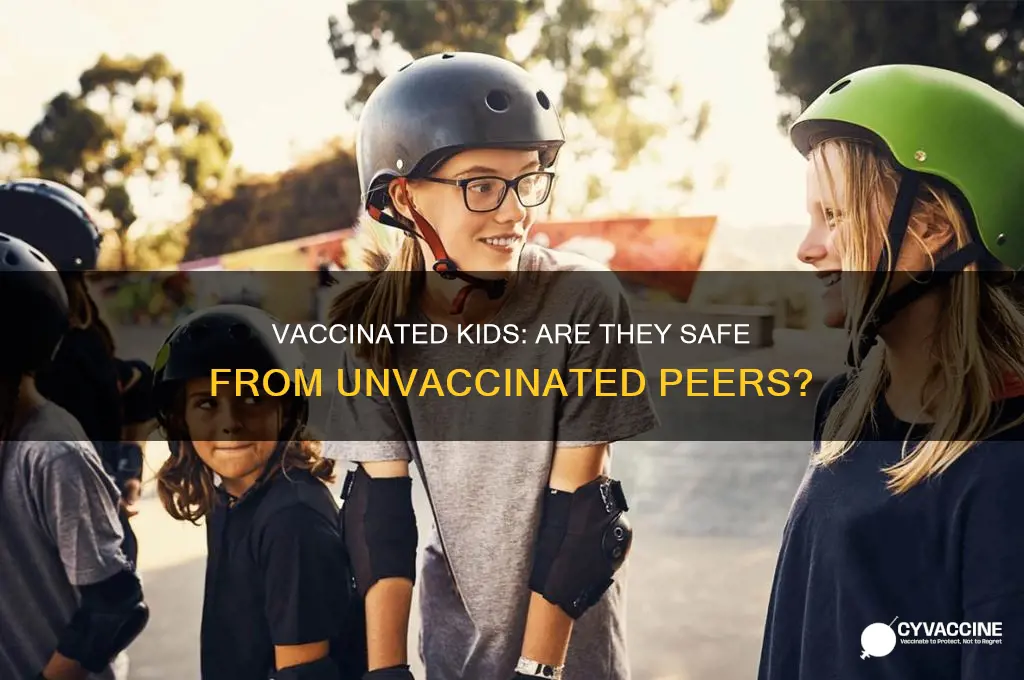 do unvaccinated kids pose a risk to vaccinated kids