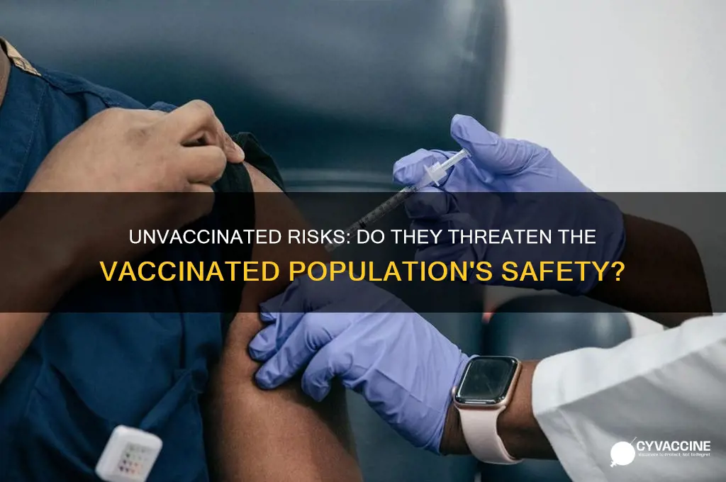 do unvaccinated pose risk to vaccinated
