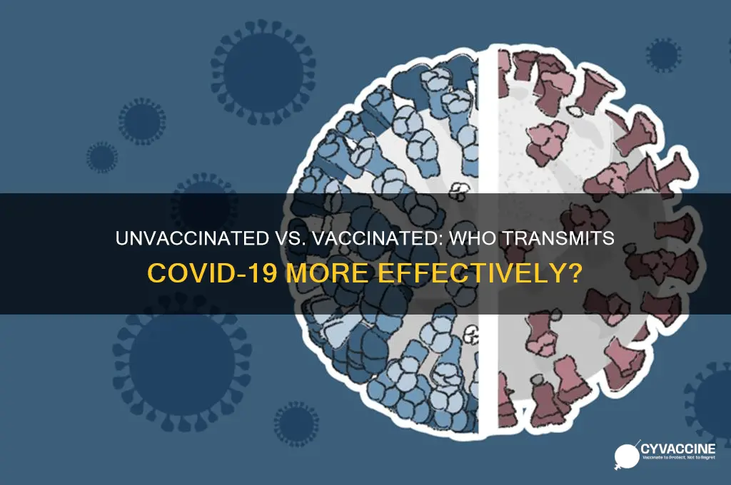 do unvaccinated transmit more than vaccinated