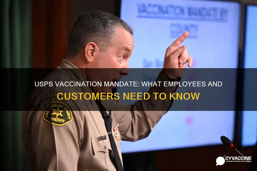 do usps have to be vaccinated
