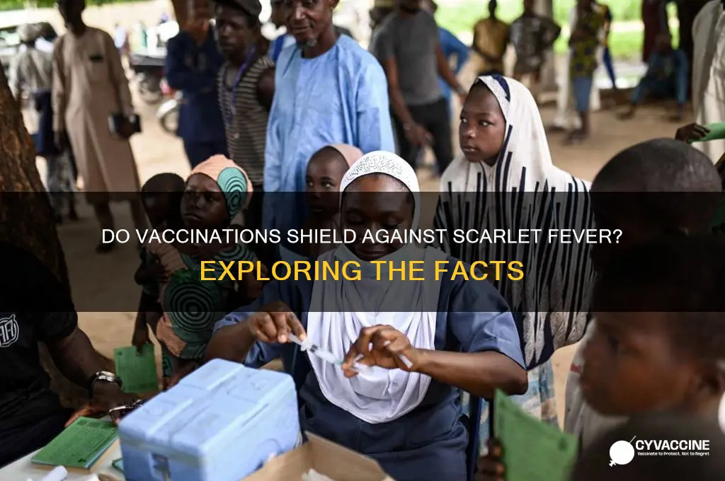 do vaccinations protect against scarlet fever
