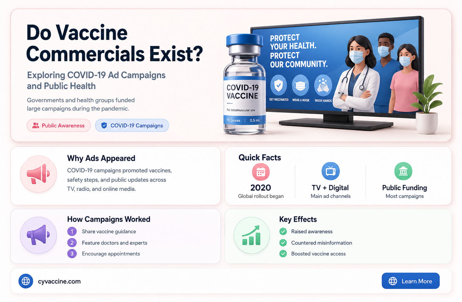 are there commercials for the vaccine
